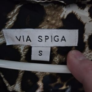 Via Spiga Women's Leopard Winter Coat. Like New. Size Small.